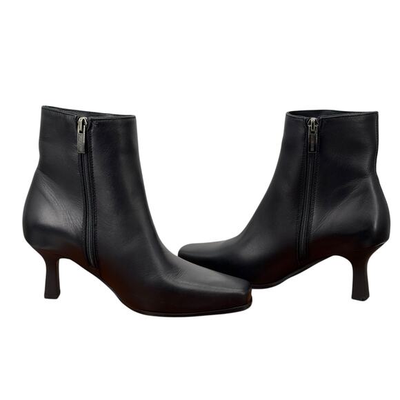 La Canadienne Tahlia Black Boots 5 Women’s Minimalist Office Kitten Heel Classic - Picture 8 of 12